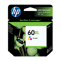 HP 60XL Tri-Colour Ink Cartridge - CC644WA