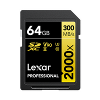 Lexar Professional 64GB 2000x SDXC Card UHS-II
