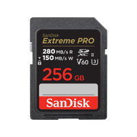 SanDisk Extreme Pro 256GB SDXC UHS-II - 280MB/s