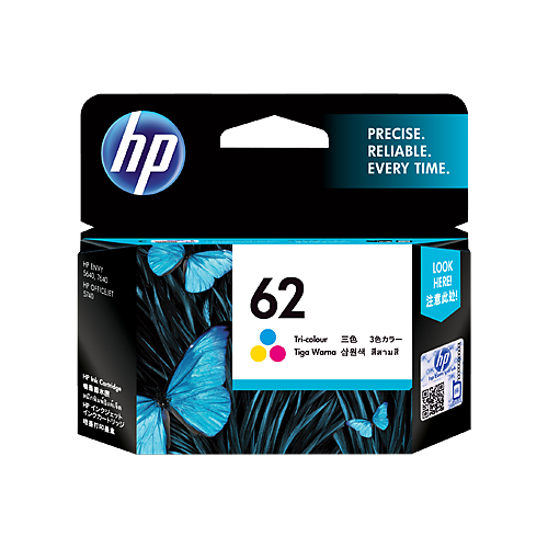 HP 62 Tri-Colour Ink Cartridge - C2P06AA