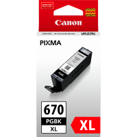 Canon 670XL Black Ink Cartridge - PGI670XLBK Twin Pack