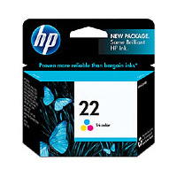 HP 22 Tri-Colour Inkjet Print Cartridge - C9352A