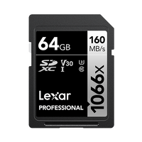Lexar Professional 1066x SDXC Card 64GB