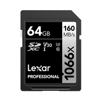 Lexar Professional 1066x SDXC Card 64GB