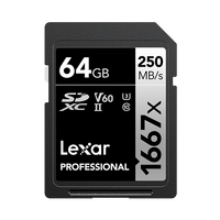 Lexar Professional 1667x SDXC UHS-II Card 64GB