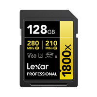 Lexar Professional 1800x SDXC UHS-II Card 128GB