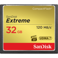 SanDisk Extreme 32GB Compact Flash Card - 120MB/s