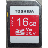 Toshiba 16GB SDHC  USH-I Card