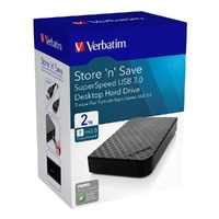 Verbatim 2TB (2 Pack) USB 3.0 Desktop Hard Drive