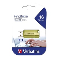 Verbatim 16GB PinStripe Green USB Drive - 10 Pack
