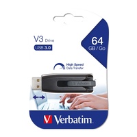 Verbatim 64GB V3 USB 3.2 Drive - 49174