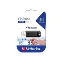 Verbatim 64GB Pinstripe USB3.2 Gen 1 Drive - 49318