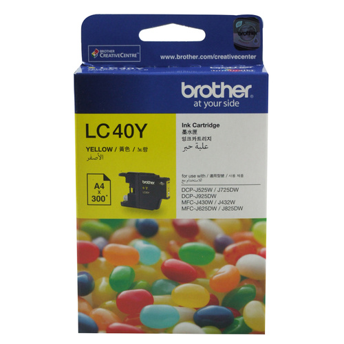 Brother LC40Y Yellow Ink Cartridge