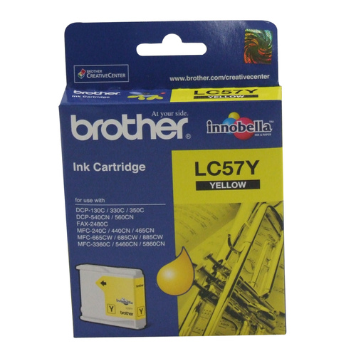 Brother LC57Y Yellow Ink Cartridge