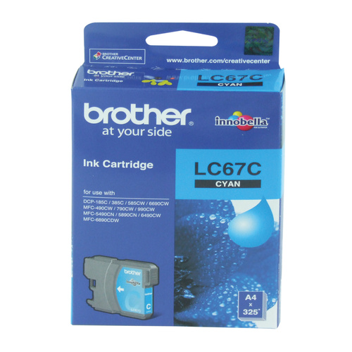 Brother LC67C Cyan Ink Cartridge