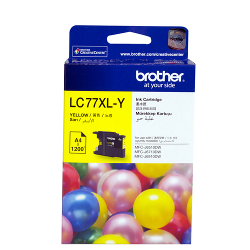 Brother LC77XLY YELLOW Ink Cartridge