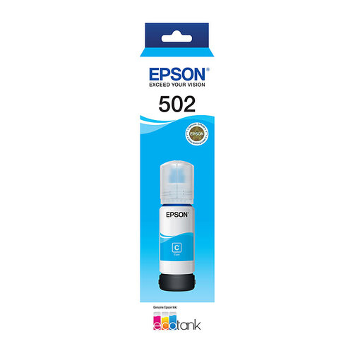 Epson T502 Eco Tank Ink Bottle - Cyan