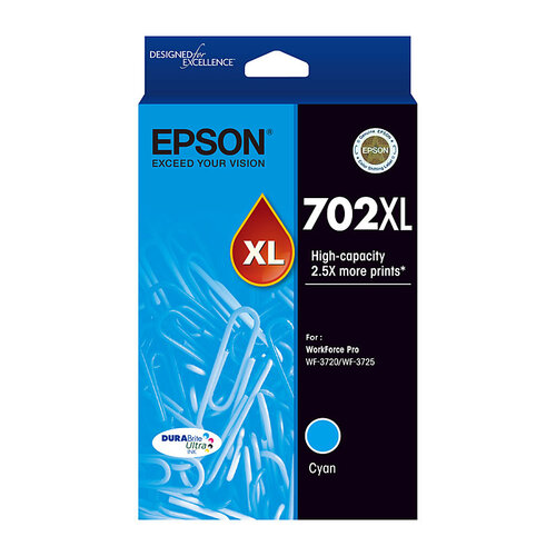Epson 702XL Ink Cartridge - Cyan
