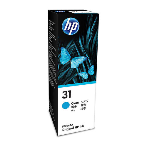 HP #31 Cyan Ink Bottle - 1VU26AA