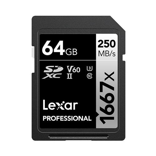 Lexar Professional 1667x SDXC UHS-II Card 64GB