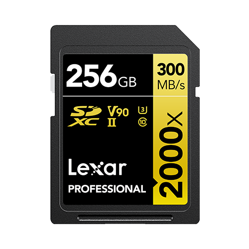 Lexar Professional 256GB 2000x SDXC Card UHS-II