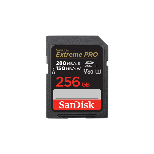SanDisk Extreme Pro 256GB SDXC UHS-II - 280MB/s