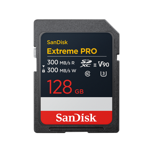 SanDisk Extreme Pro 300MB/s SDXC UHS-II -128GB