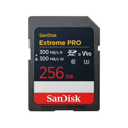 SanDisk Extreme Pro 300MB/s SDXC UHS-II -256GB