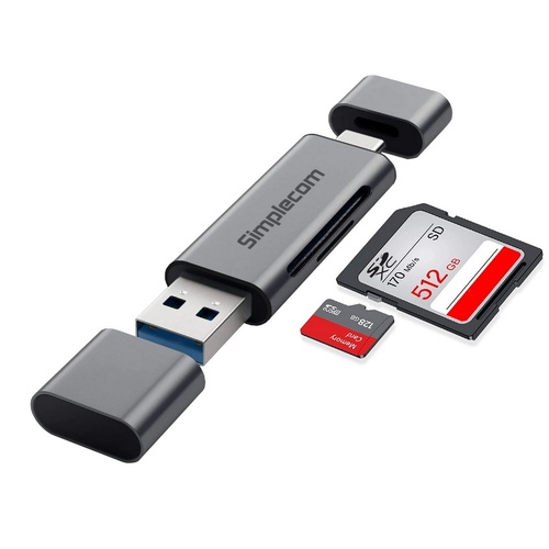 Simplecom CR402 SD/microSD Card Reader