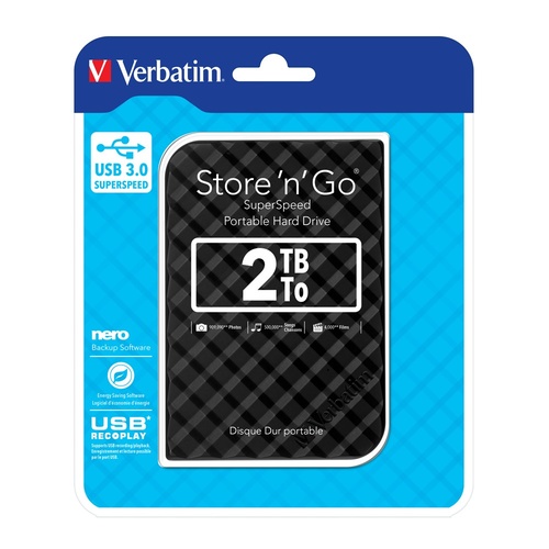 Verbatim 2TB USB 3.0 Portable Hard Drive